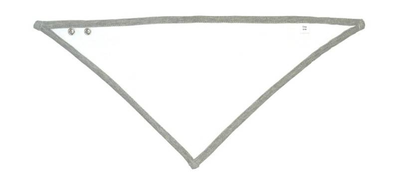 Bandanahaklapp, vit/gråmelerad – Babybugz (1)