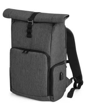Q-Tech Charge Roll Top-ryggsäck, Granit Margel – Quadra (4)