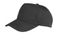 Boston 5-Panel Printers Cap, svart