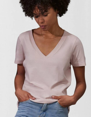 #E150 V T-shirt /dam, benvit – B&C (2)