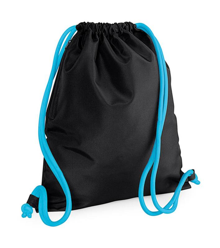 Ikon Gymsac, Svart/Surfblå – Bagbase (1)
