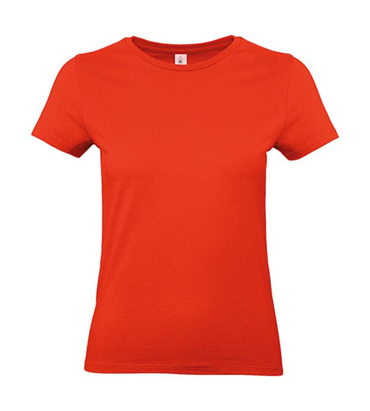 #E190 /dam T-shirt, Eldröd – B&C (1)