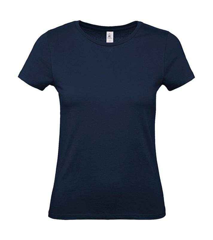 #E150 /dam T-shirt, marinblå – B&C (1)