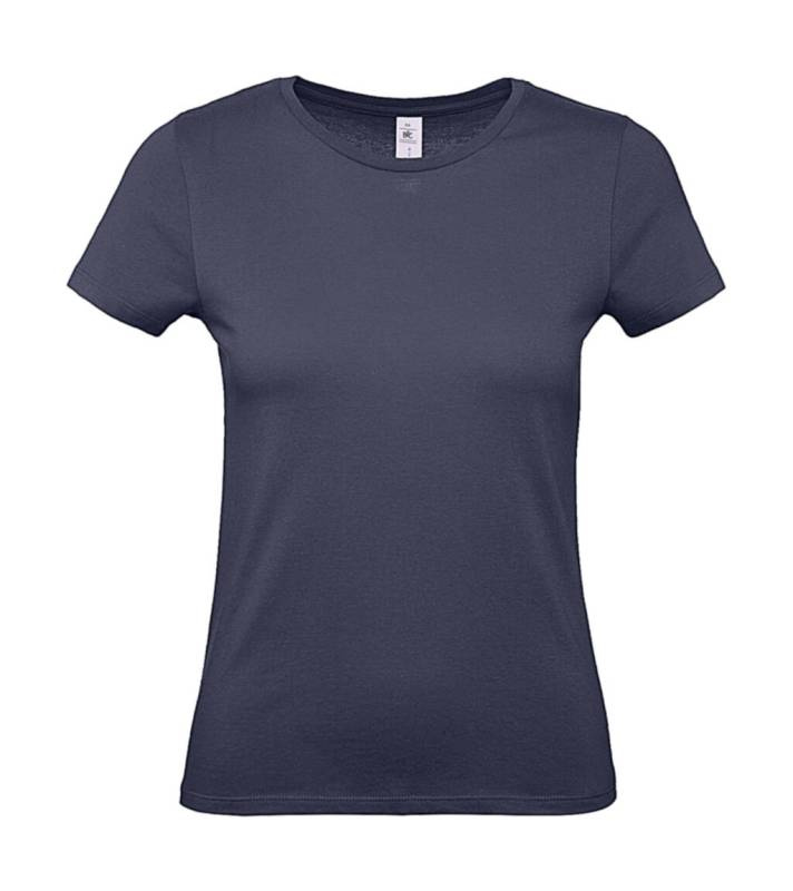 #E150 /dam T-shirt, marinblå – B&C (1)