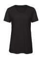 V Triblend/dam-T-shirt, svart