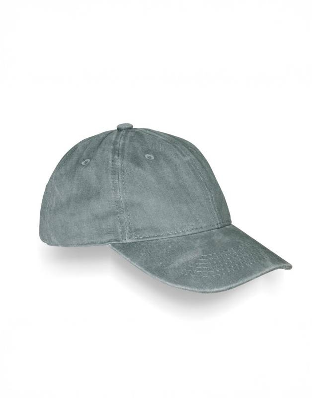 Result Ren Bomull Vintage Keps, Vintagegrå – Result Headwear (1)