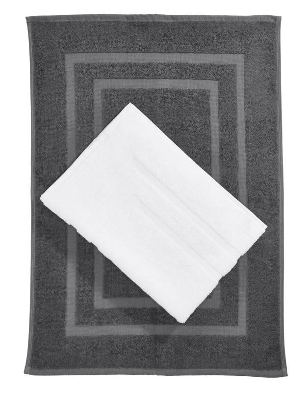Tiber Badrumsmatta 50x70 cm, Stålgrå – SG Accessories - TOWELS (1)