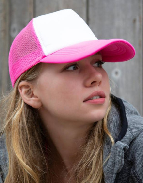 Detroit ½ Mesh Truckerkeps, lila/vit – Result Headwear (2)
