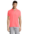 PERFORMER HERR SPORT PIQUE, Neonkorall
