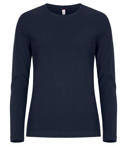 Premium L/S – T-shirt (dam), Mörk marinblå - Clique (1)