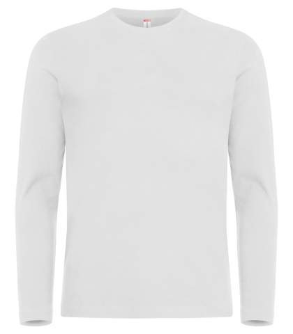 Premium L/S – T-shirt, Vit – Clique (1)