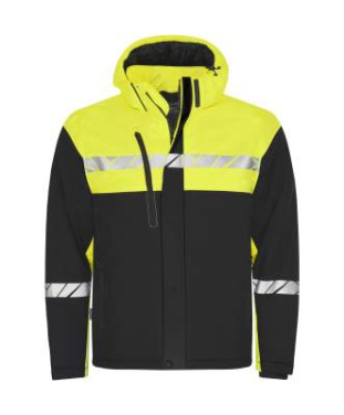 7415 FUNCTIONAL, PADDED 9910-VIZ – jacka, Svart/Gul - ProJob (2)