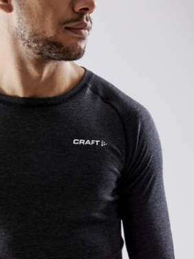 Ull Merinoullsset M, Svart melerad – Craft (4)