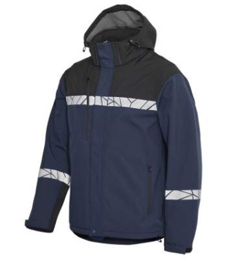 7400 9910-VIZ – softshelljacka, Marinblå/Svart - ProJob (2)