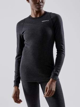 Ull Merinoullsset W, Svart melerad – Craft (4)