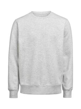 UM (OCS-RCS) Regular Fit – sweatshirt med rund hals (unisex), Askgrå melerad - Untagged Movement (2)