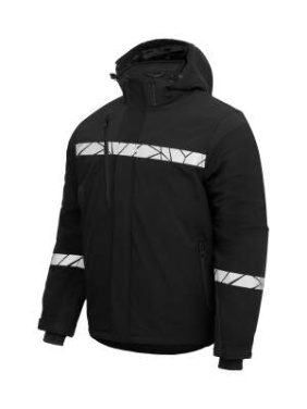 7413, PADDED 9910-VIZ – softshelljacka, Svart - ProJob (4)