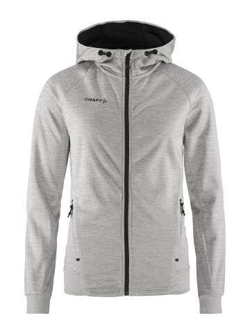 ADV Unify FZ Hood – tröja med hel dragkedja (dam), Gråmelerad - Craft (1)