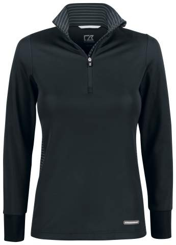 Traverse Half Zip Dam, Svart – Cutter & Buck (1)