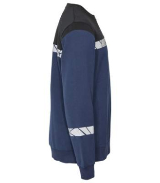 7101 9910-VIZ – sweatshirt, Marinblå/Svart - ProJob (2)