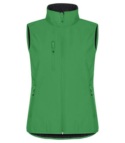 Classic Softshell – väst (dam), Äppelgrönt - Clique (1)