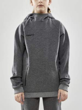 CORE Soul Hood – sweatshirt (barn), Dk Grå Melange - Craft (2)