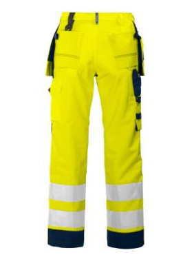 6506 – byxor, EN ISO 20471 CLASS 2, Gul/Marinblå - ProJob (4)