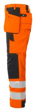 6506 – byxor, EN ISO 20471 CLASS 2, Orange/Svart - ProJob (3)