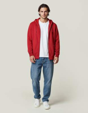 UM Hoodie (OCS-RCS) Regular Fit – tröja med hel dragkedja (unisex), Tegel – Untagged Movement (2)