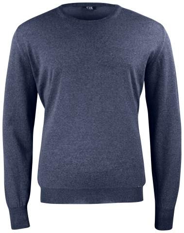 Kennewick – sweatshirt med rund hals (herr), Havsblå melerad - Cutter & Buck (1)