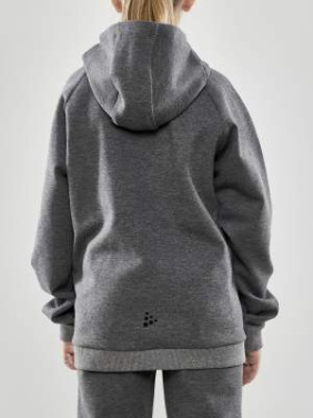 CORE Soul Hood – tröja med hel dragkedja (barn), Dk Grå Melange - Craft (4)