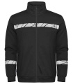 7103 ZIP 9910-VIZ – sweatshirt, Svart