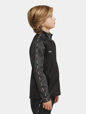 Squad 2.0 – tröja med hel dragkedja (barn), Svart granit - Craft (4)