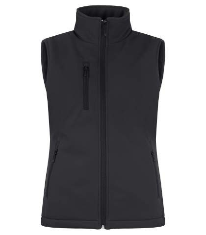 Padded Softshell – väst (dam), Svart - Clique (1)