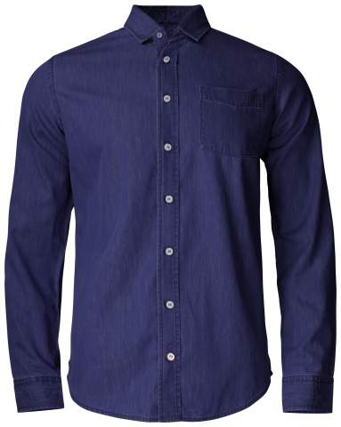 Ellensburg Denim – skjorta (herr), Mörk indigo - Cutter & Buck (1)
