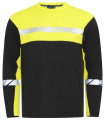 7002 LONG SLEEVE 9910-VIZ – T-shirt, Svart/Gul