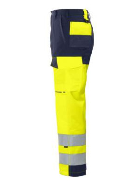 6501 – byxor, EN ISO 20471 CLASS 2, Gul/Marinblå - ProJob (3)