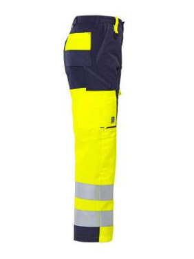 6501 – byxor, EN ISO 20471 CLASS 2, Gul/Marinblå - ProJob (4)
