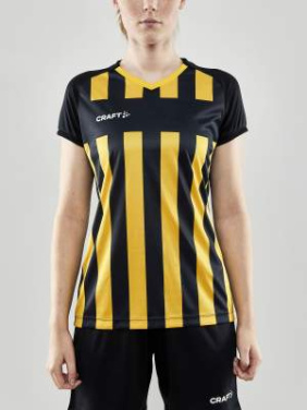 Progress 2.0 Stripe – matchtröja (dam), Svart/Sverigegul - Craft (3)