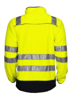 6303 EN ISO 20471 CLASS 3/2 – fleecejacka, Gul/Svart – ProJob (3)