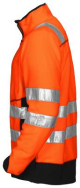 6303 EN ISO 20471 CLASS 3/2 – fleecejacka, Orange/Svart – ProJob (3)