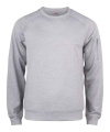 Basic Active – sweatshirt med rund hals, gråmelerad