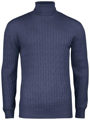 Blakely Rollerneck Herr, Marinblå melerad - Cutter & Buck (1)