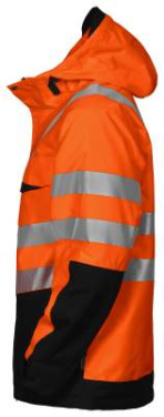 6418 EN ISO 20471 CLASS 3 – vadderad jacka, Orange/Svart – ProJob (3)
