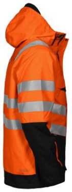 6418 EN ISO 20471 CLASS 3 – vadderad jacka, Orange/Svart – ProJob (4)