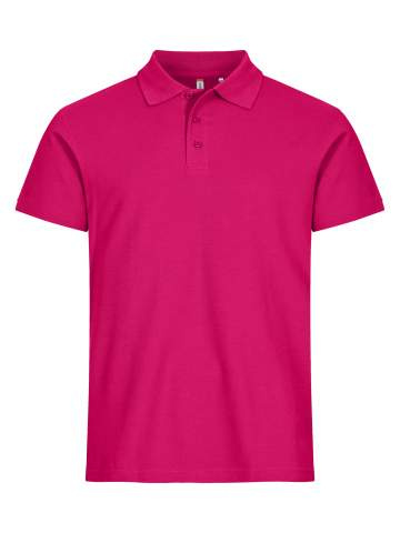 Basic – pikétröja, ljus cerise – Clique (1)