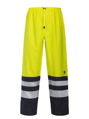6504 RAIN EN ISO 20471 CLASS 2 – byxor, Gul/Marinblå – ProJob (1)