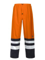 6504 RAIN EN ISO 20471 CLASS 2 – byxor, Orange/Marinblå