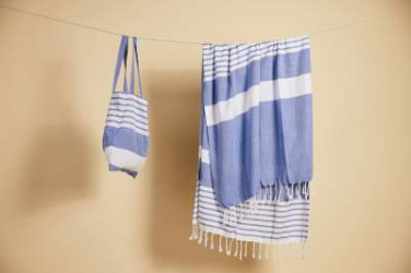 Ella hamam cotton – väska – Sagaform, Blå (4)