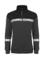 7105 9910-VIZ – sweatshirt (dam), Grå/Svart